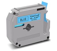 NineLeaf Compatible pour Brother P-Touch 12mm x 8m MK531 M-K531 M531 MK Ruban Noir sur Bleu Non Laminé D'étiquette Recharge pour Ptouch PT-M95 PT-65 PT-70 PT-80 Étiqueteuse