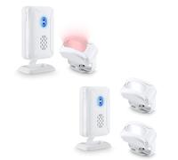 NineLeaf Détecteur de Mouvement, Détecteur de Passage Infrarouge Sonnette de Chargement Sonnette de Porte, Carillon de Passage Magasin avec 32 mélodies différentes pour Le Travail l'hôtel