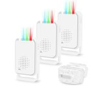 NineLeaf Détecteur de passage, détecteur de mouvement étanche, sonnette de magasin avec détecteur de mouvement, 36 sonneries, 5 sonneries, 5 sonneries, convient pour les locaux privés et commerciaux