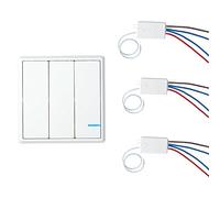 Nineleaf Lights kit de commutateur sans fil, aucun câblage sans Wifi, télécommande murale commutateur on/off pour lamps Appliances, Évitez les Tempêtes de sable Mur pour câbles