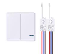 Nineleaf Lights kit de commutateur sans fil, aucun câblage sans Wifi, télécommande murale commutateur on/off pour lamps Appliances, Évitez les Tempêtes de sable Mur pour câbles