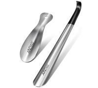 NINEMAX Chausse Pied Long Metal, 42cm Chausse Pieds Long Manche Acier Inox, 19cm Chausse-Pieds Metal Court (Paquet de 2)