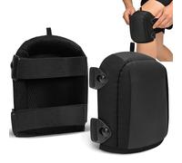 NINEMAX Genouillère Travail 1 paire Genouillère De Protection pour Jardinage Chantier Constructions,Tissu Confortable Et Doux Bande Élastique Anti-Glisse(Noir)