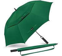 NINEMAX Grand Parapluie Golf, XXL Ombrelle Grande Taille Anti Vent Solide Résistant, Parapluies Geant Tempete Incassable pour Homme Femme 2 Personnes (Vert)