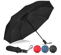 NINEMAX Parapluie Pliant Automatique Voyage,Mini Parapluies de Poche LéGer,Solide Ombrelle Resistant au Vent,pour Homme,Femme(Noir)