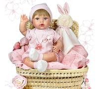 Nines d'Onil - Poupée Reborn avec Petit Lapin Offert (1000) Rose 45 cm