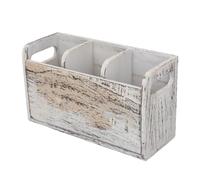 NINESHE Porte Ustensiles en Bois, Organisateur de Couverts Multifonctionnel à 3 Compartiments, Peu Encombrant, Comptoir de Cuisine pour Cuillères, Bouteilles d'Huile, Accessoires de Café