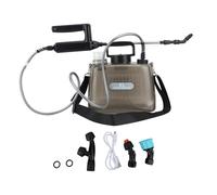NINESHE Pulvérisateur à Pile à Batterie de 1,35 Gallon 5L, Pulvérisateur de Jardin Électrique Portable Automatique avec 4 Buses pour Arroser des Fleurs, Pulvériser des Mauvaises Herbes (Gris)