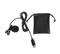 NINESHE Type C Lavalier APPIL Mic, 4,9 Pieds Longueur de câble Résistance à Annulation de Bruit omnidirectionnel, Microphone de Revers Lavalier câblé pour l'enregistrement du karaoké