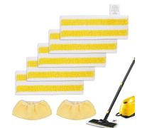 NINESPRING Lot de 7 Chiffons de Rechange en Microfibre Compatible avec Karcher Easyfix SC 1, SC 2, SC 3, SC 4, SC 5 Nettoyeurs,Bonnettes Microfibres Nettoyeurs à Vapeur