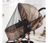 NINESPRING Moustiquaire Poussette Universelle,Moustiquaire Bebe,Moustiquaire Lit Parapluie,Capote Cosy pour Moustiquaire Lit Bébé,Protection Contre Les Guêpes et Moustiques,Noir