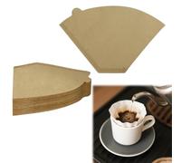 NineSSJLY Filtres à café Taille 4 - 100 filtres en forme de U, papier filtre pour 8 à 12 tasses, compatible avec V60 et cafetières à filtre