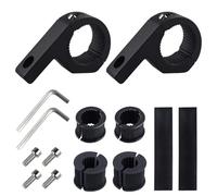 NineSSJLY Lot de 2 Supports de Lampe universels - Colliers 15-32 mm avec Inserts en Caoutchouc, pour Moto, VTT, Voiture, Camion, Bateau, Tracteur, Pare-Chocs et Arceau.