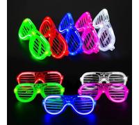 Ninesun Lunettes LED, Lunette Lumineuse 10 Pièces Lunettes Fluorescentes Soirée LED Lunettes Lumineuses pour Halloween Anniversaire Carnaval Fête Cadeau Jouet