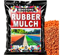 NINESUNG Granules de paillis en caoutchouc de qualité supérieure de 0,9 kg pour surface de sécurité d'aire de jeux, aménagement paysager et jardin, miettes de caoutchouc pour piste de course