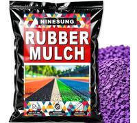 NINESUNG Granules de paillis en caoutchouc violet de 0,9 kg pour surface de sécurité d'aire de jeux, aménagement paysager et jardin, miettes de caoutchouc pour piste de course, réparation de court de