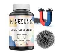 Ninesung Sable magnétique, limes en fer, limage en poudre de fer Jumbo en vrac de 2,3 kg, puissance magnétique pour l'éducation magnétique et les expériences scolaires, copeaux de poudre d'oxyde de