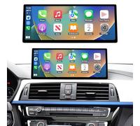 Ninetom Autoradio avec écran Tactile de 12,3 Pouces et Carplay sans Fil et Android Auto pour BMW 3/4 Series F30 F31 F32 F33 F34 F35 F36 de 2017 à 2019 avec système Evo, supportant Mirrorlink, caméra