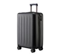 NINETYGO Danube - Valise cabine, approuvée par les compagnies aériennes, idéale pour des voyages de 3 à 5 jours, double roue pivotante, coque en polycarbonate 100 % rigide, serrure TSA, noir, 20 pouce