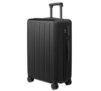 NINETYGO Valise Danube Cabine, Homologuée Compagnies Aériennes, Idéale pour 5 à 7 Jours, Roulettes Doubles Pivotantes, Coque Rigide 100% PC, Cadenas TSA, Noir, 24"
