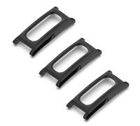 NineXuan Adaptateur de bracelet de montre compatible avec Google Fitbit Air Band Connector, prise 12 mm bracelet de montre, Medium, polycarbonate, Pas de pierre précieuse