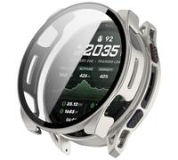 NineXuan Coque de protection pour Amazfit Cheetah 2 Ultra avec protection d'écran, coque de protection complète, coque de protection rigide en polycarbonate avec film protecteur d'écran, gris