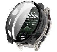 NineXuan Coque de protection pour Amazfit Cheetah 2 Ultra avec protection d'écran, coque de protection complète, coque de protection rigide en polycarbonate avec film de protection d'écran, noir