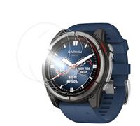 NineXuan Lot de 3 films de protection d'écran en verre trempé pour Garmin Quatix 8 47 mm/51 mm, dureté 9H, HD transparent, sans bulles, anti-rayures (47 mm)