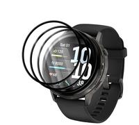NineXuan Lot de 3 films de protection d'écran en verre trempé pour Garmin Venu 4 41 mm/45 mm, dureté 9H, HD transparent, sans bulles, anti-rayures (41 mm)