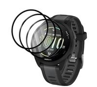 NineXuan Lot de 3 films de protection d'écran pour Garmin Forerunner 165/265/265S/970, dureté 9H, HD transparent, sans bulles, anti-rayures, film trempé (Forerunner 165)