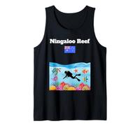 Ningaloo Récif Coraux Drapeau Australien Souvenir Plongée Débardeur
