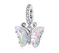 NINGAN 925 Charm Perles En Argent Sterling Lapin, éLéPhant, Tortue Et Chiot, Adapté Aux Bracelets Et Colliers Pour Femmes Cadeau D'Anniversaire
