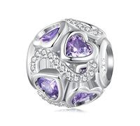 NINGAN 925 Charm Perles En Argent Sterling Lapin, éLéPhant, Tortue Et Chiot, Adapté Aux Bracelets Et Colliers Pour Femmes Cadeau D'Anniversaire