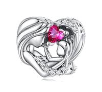 NINGAN 925 Charm Perles En Argent Sterling Lapin, éLéPhant, Tortue Et Chiot, Adapté Aux Bracelets Et Colliers Pour Femmes Cadeau D'Anniversaire