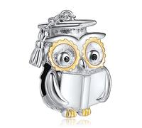 NINGAN 925 Charm Perles En Argent Sterling Lapin, éLéPhant, Tortue Et Chiot, Adapté Aux Bracelets Et Colliers Pour Femmes Cadeau D'Anniversaire