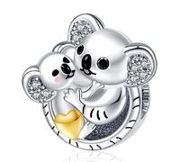 NINGAN Bijoux Sur Le Thème Des Animaux Charme Pour Bracelets Perles En Argent 925 Pour Bracelets Pour Femmes Colliers Pendentif Pendant Pour La Saint-Valentin Fête Des Mères Joyeux Anniversaire