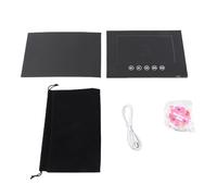 NINGANME Carte de vœux vidéo, brochure vidéo électronique avec écran LCD, brochure numérique à lecture vidéo HD 720p avec autocollants et sac de rangement pour la promotion d’entreprise de (Hanash)