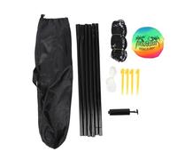 NINGANME Ensemble de Volley-Ball Portable, système de Filet de Volley-Ball de Plage Professionnel pour l’extérieur avec poteaux en Acier et Sac de Transport, kit Complet Comprenant Une
