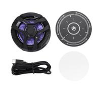 NINGANME Refroidisseur magnétique à semi-conducteurs pour téléphone mobile, ventilateur de refroidissement pour smartphone avec turbo réglable à 3 niveaux à 5500 tr/min, contrôle (Noire)