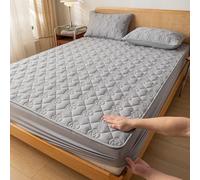 NINGHOME Drap Housse 180x190,Surmatelas matelassé en Microfibre, protège-Matelas, lit inférieur - - Respirant, thermorégulateur - surmatelas