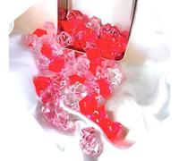 NingPower 200 Pièces Strass Irréguliers En Acrylique, Sans Trou, Artificielles Cristaux Pierres Précieuses, Adaptés Aux Projets D'Artisanat, 16mm × 22mm, Série Rose