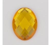 NingPower 200 Pièces Strass Ovales, Artificielles Cristaux Pierres Précieuses Acrylique À Dos Plat, Adaptés Aux Projets D'Artisanat Et De Couture, 18mm × 25mm