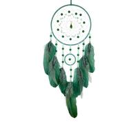 NingPower Attrape-Rêves Vert Foncé Capteur De Rêves Mural Tissé À La Main pour La Décoration De La Maison, Décoration Murale De Chambre À Coucher Artisanat D'Ornement d'art