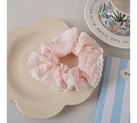 NingPower Chouchous Pour Cheveux 2 Pièces, Porte Queue De Cheval Accessoires Pour Cheveux Élastiques Cheveux Pour Femme, Grandes Scrunchies Cheveux Pour Cheveux Longs, Point Rond Rose