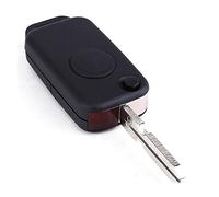 NINGWANG Coque Pliable 1 Bouton pour CLE telecommande Mercedes Flip Key A, C, E, S SLK, CLK Class, noir