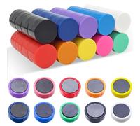 NINGYER 80 Pièces Aimant Tableau Blanc, 20mm Amant Frigo, Aimants Colorés pour Tableau Blanc/Tableau D'affichage/Tableau Noir/Salle de Classe/Bureau/Photo/Réfrigérateur (10 Couleurs)