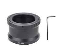 NinGYiYan Adaptateur de monture d'objectif T2 vers NEX, mise au point manuelle, contrôle de l'ouverture, installation facile, clé hexagonale incluse pour la compatibilité de l'appareil photo