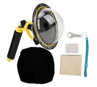 NinGYiYan Boîtier de plongée pour appareil photo 8, grand angle de 180°, étui sous-marin de 30 m avec connexion rapide à filetage, accessoire de photographie de plongée avec tuba haute clarté