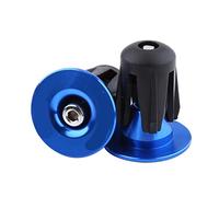 NinGYiYan Bouchons d'extrémité de poignées de guidon de vélo, pour capuchons de barre de vélo en aluminium coloré, ensemble de 2 pièces, accessoire léger et durable, installation (Bleu)