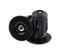 NinGYiYan Bouchons d'extrémité de poignées de guidon de vélo, pour capuchons de barre de vélo en aluminium coloré, ensemble de 2 pièces, accessoire léger et durable, installation (Noir)